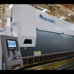 Máquina de freo de prensa de 4 eixes CNC de 175 toneladas x 4000 mm Corona motorizada CNC