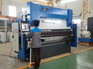Máquina de dobraje de freo de prensa hidráulica CNC de 6 eixes para chapa 8000mm 1200TN